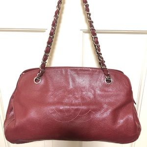 Chanel Red Bowling Bag